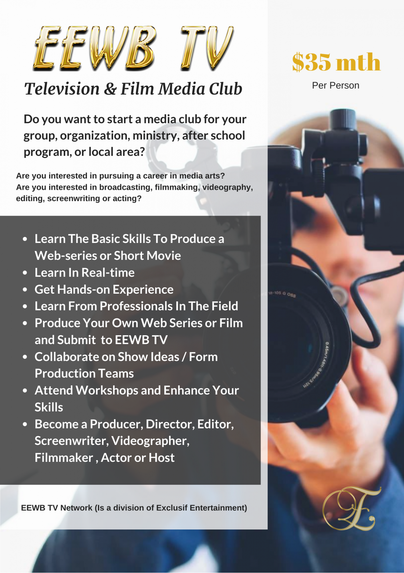 Eewb tv television film media club 1